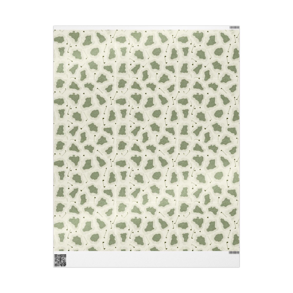 Golf Course Topography Wrapping Paper