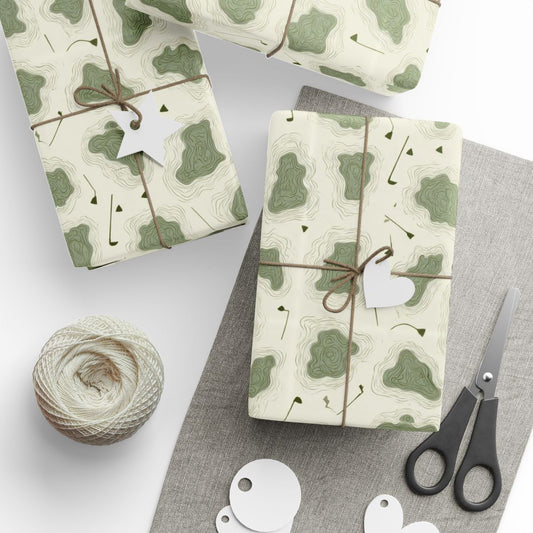 Golf Course Topography Wrapping Paper