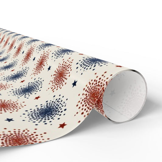 Halftone Firework Wrapping Paper