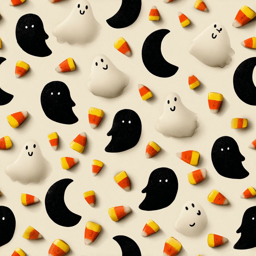 Halloween seamless wrapping paper pattern