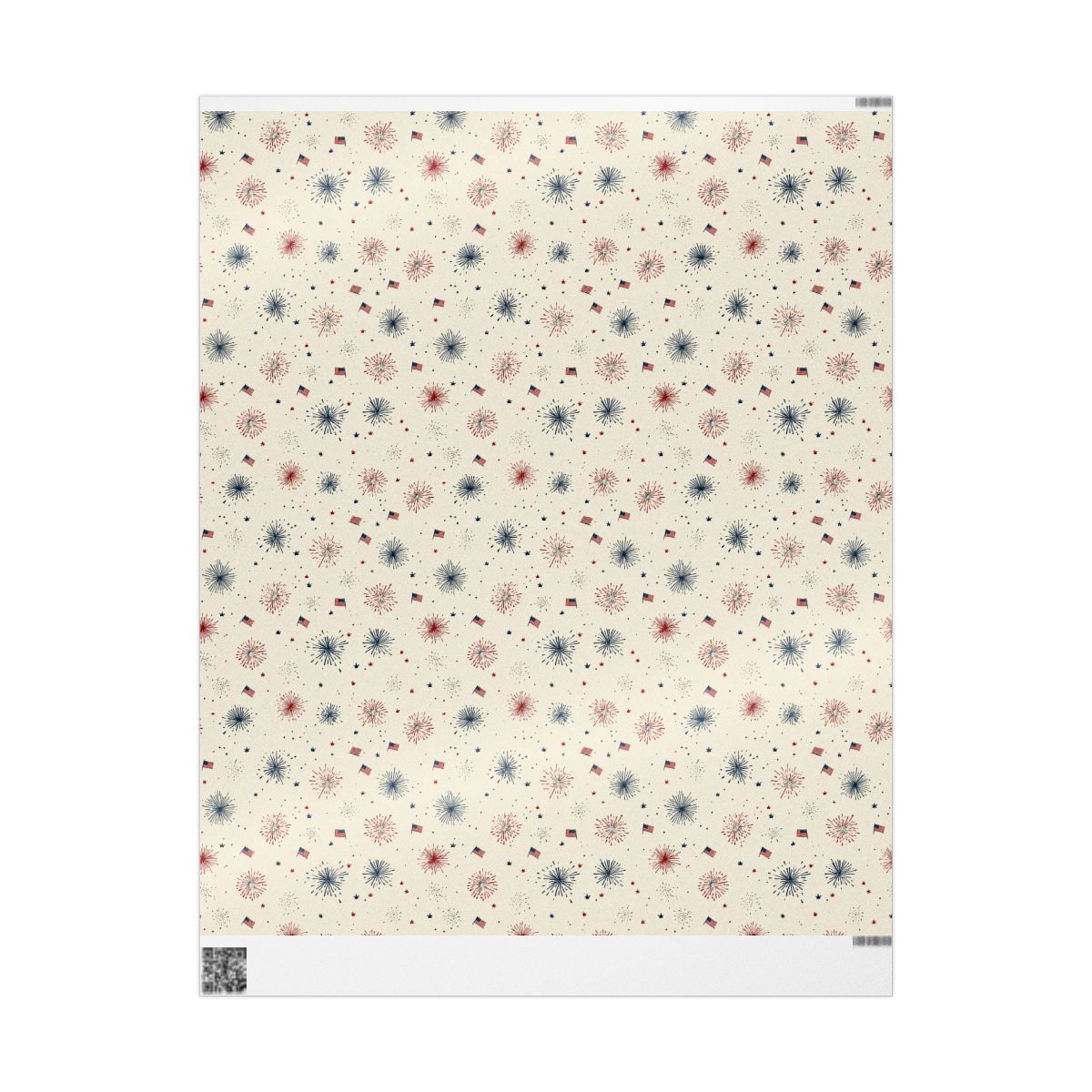 Holiday Patriotic Wrapping Paper — Patriotic Pattern