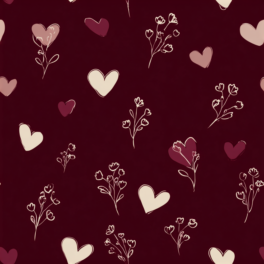 Valentine seamless wrapping paper pattern