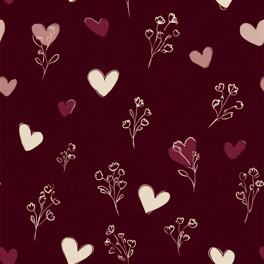 Valentine seamless wrapping paper pattern