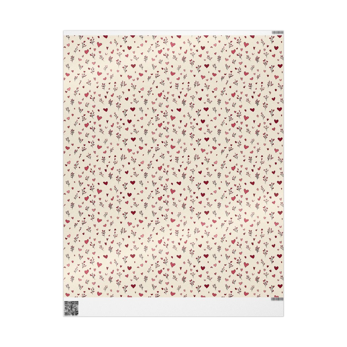 Holiday Valentine Wrapping Paper — Valentine's Pattern
