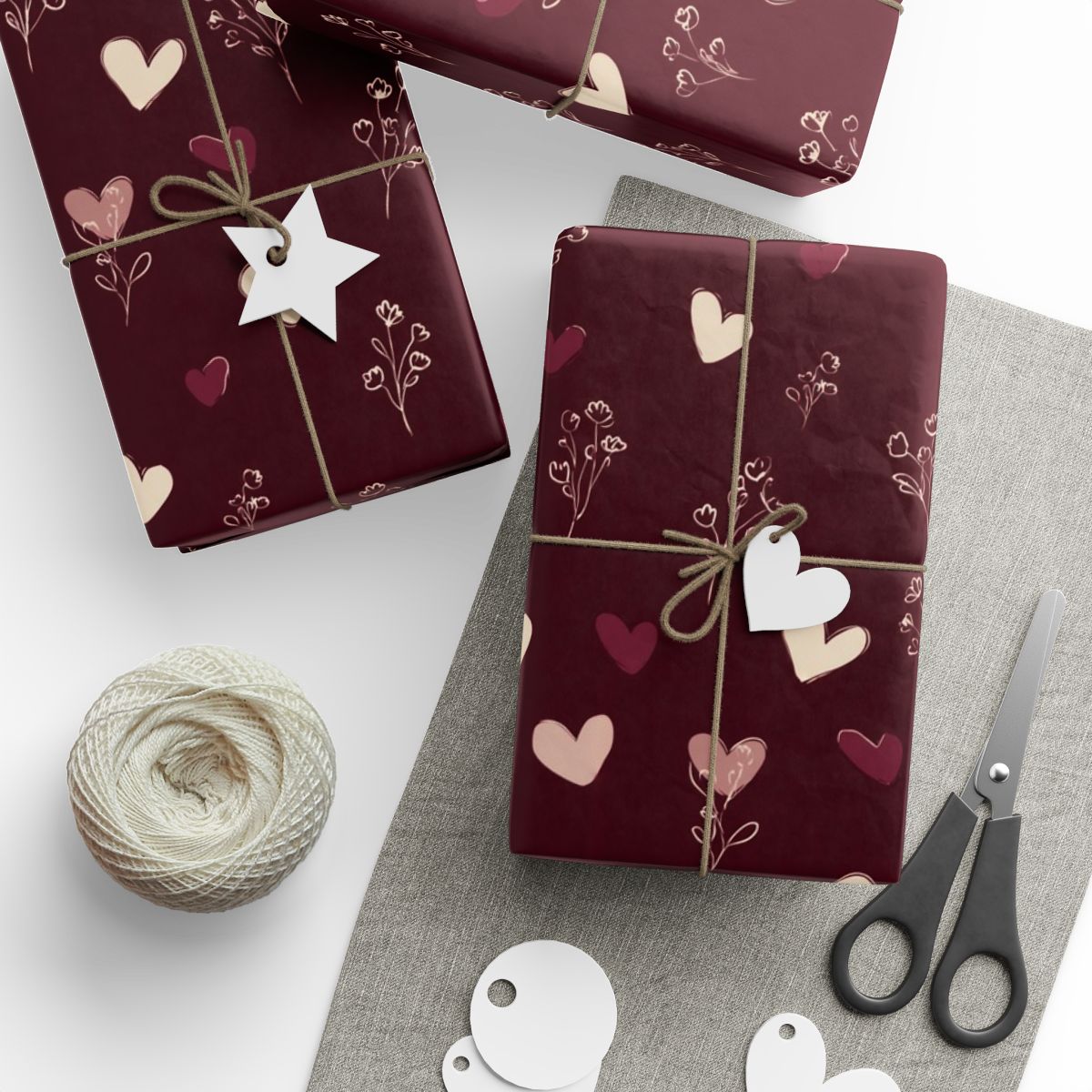 Holiday Valentine Wrapping Paper — Valentine's Pattern