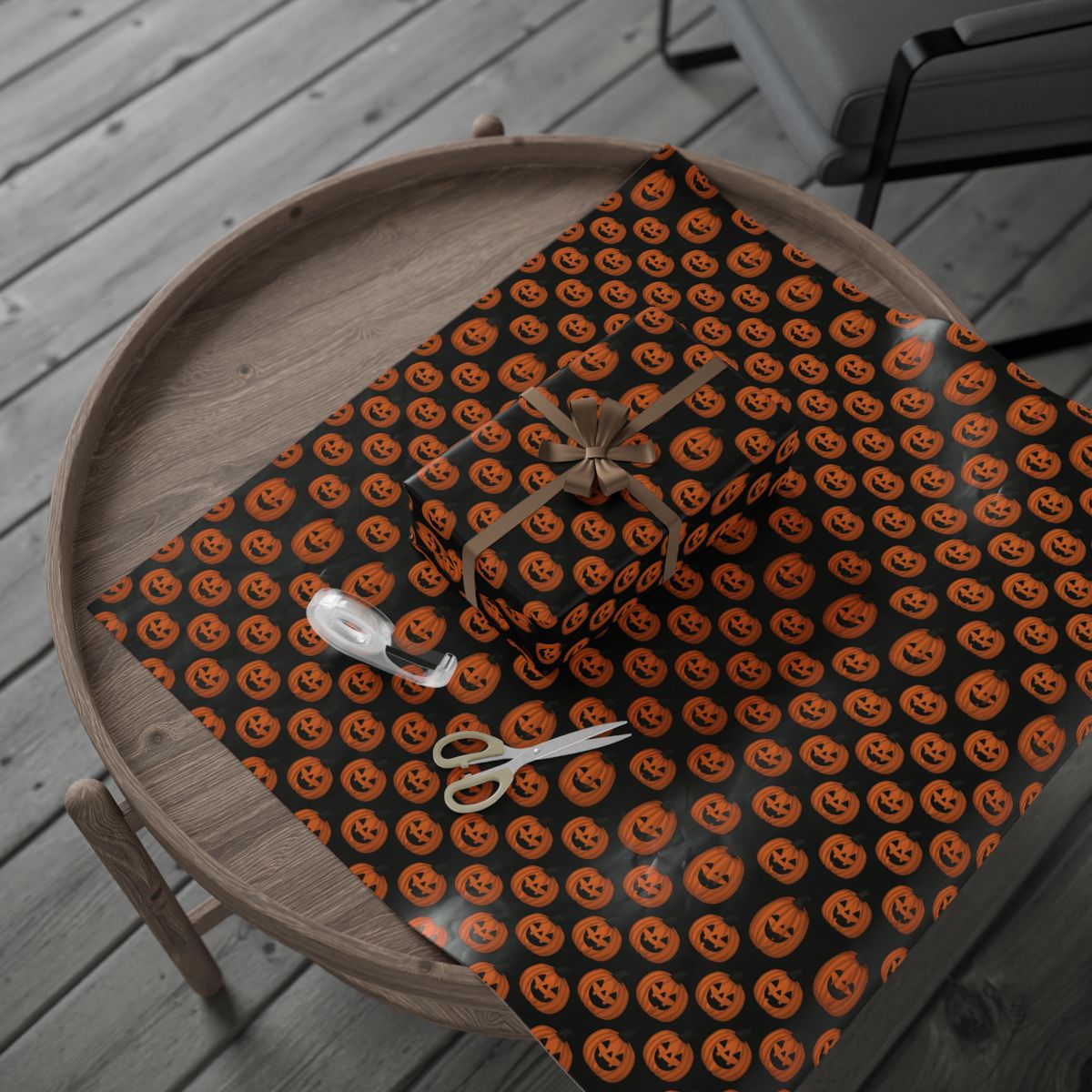 Jack-O-Lantern Wrapping Paper