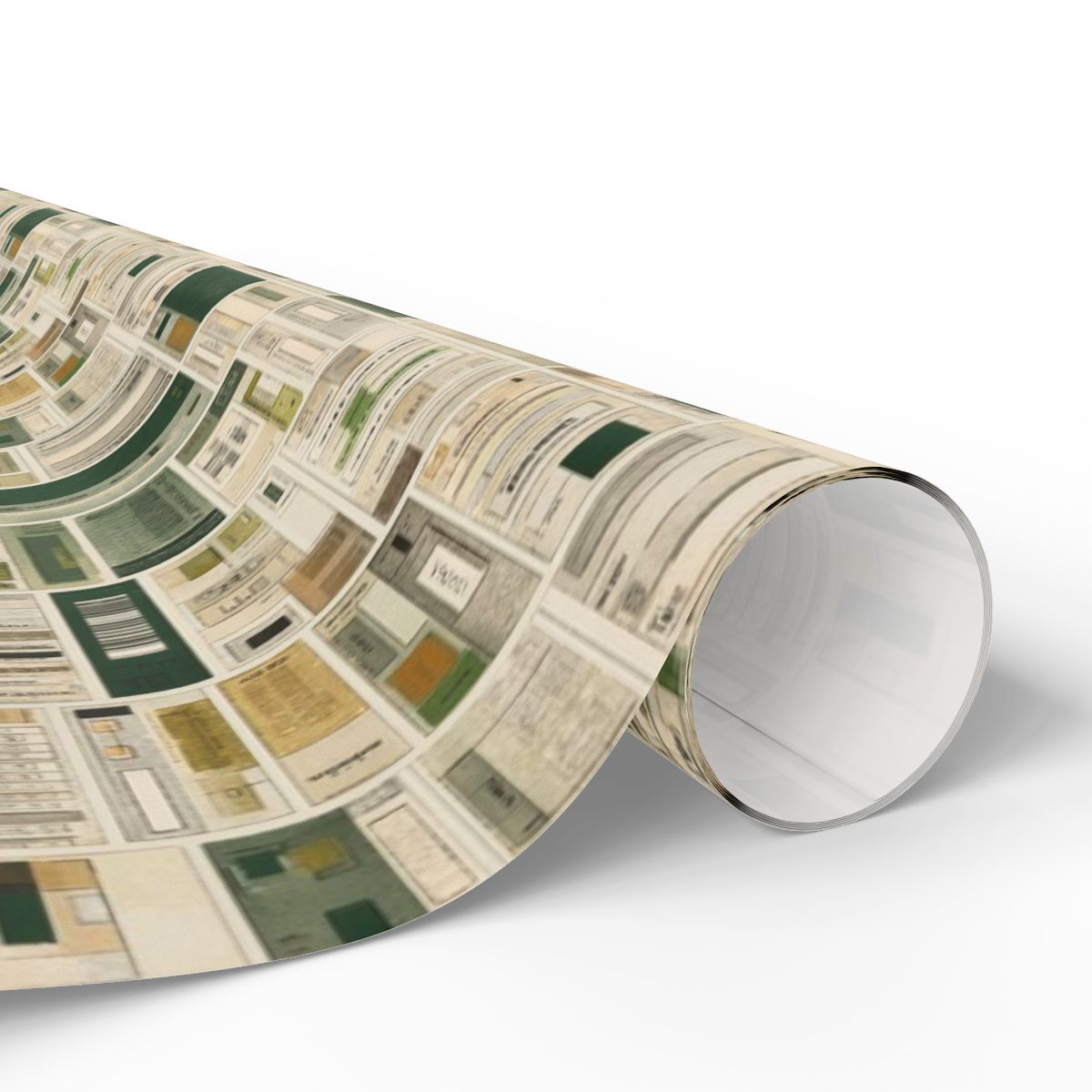 Library & Books Pattern Wrapping Paper — Collection No. 002