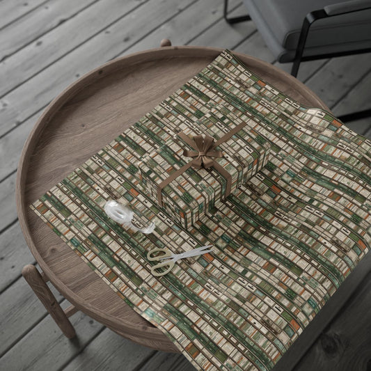 Library & Books Pattern Wrapping Paper — Collection No. 004