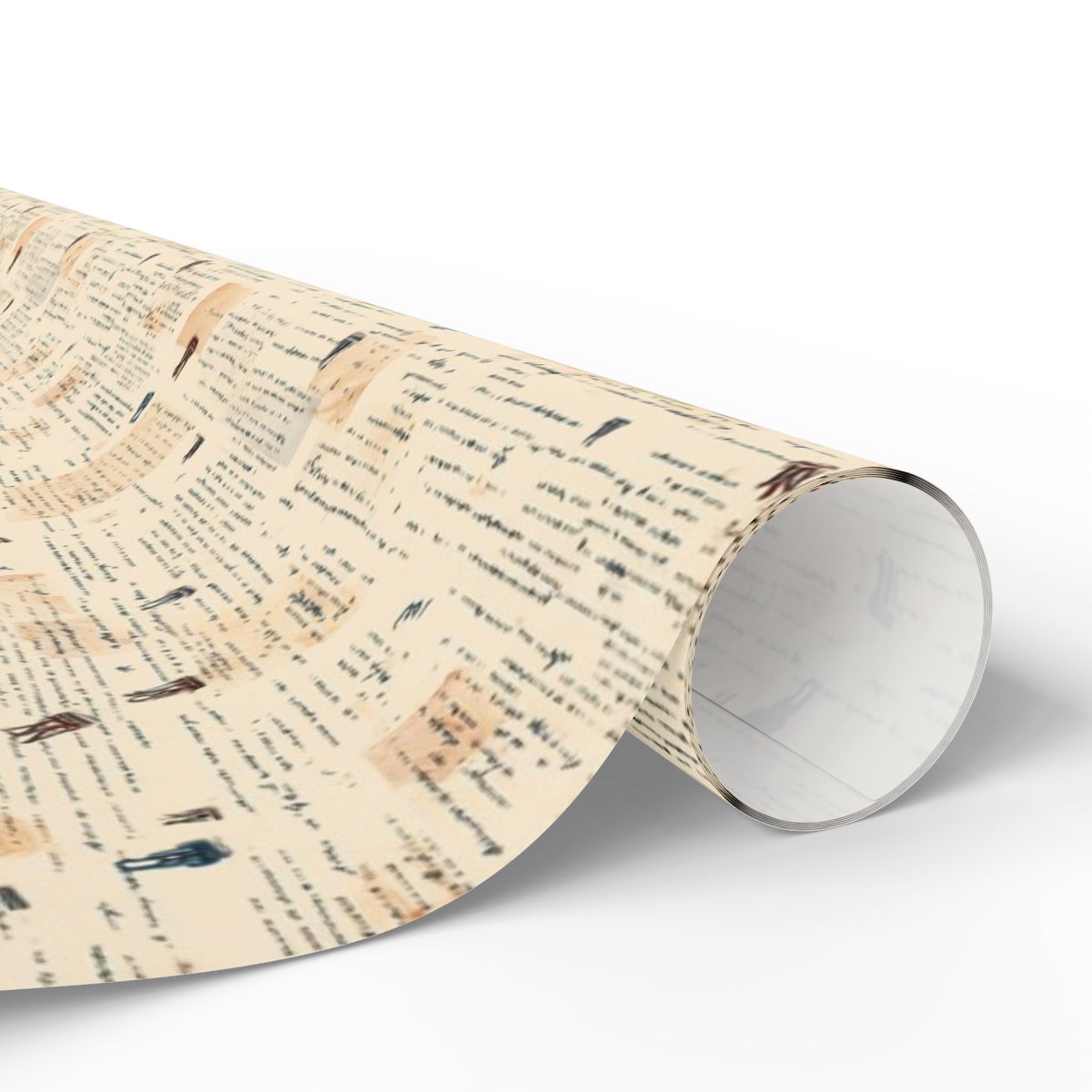 Marginalia & Notes Pattern Wrapping Paper — Page No. 002