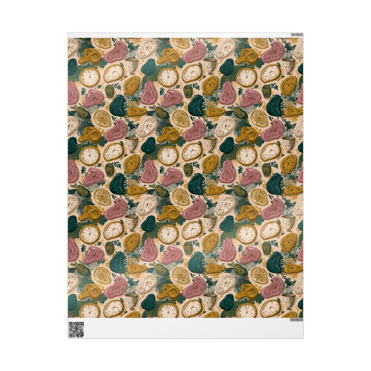 Melting Clocks Wrapping Paper