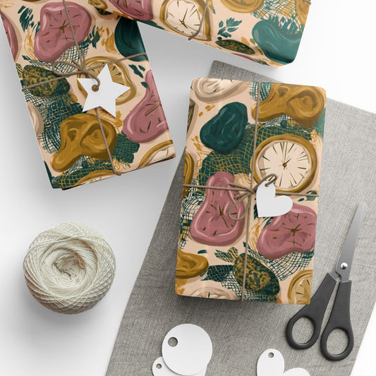 Melting Clocks Wrapping Paper