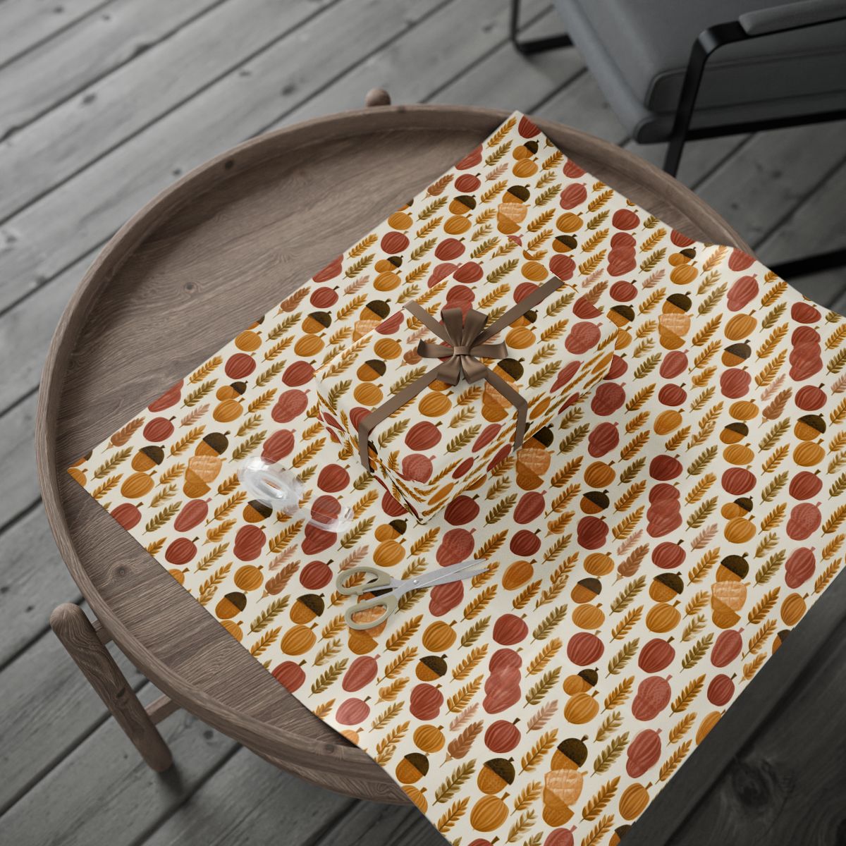 Mid-Century Modern Harvest Wrapping Paper