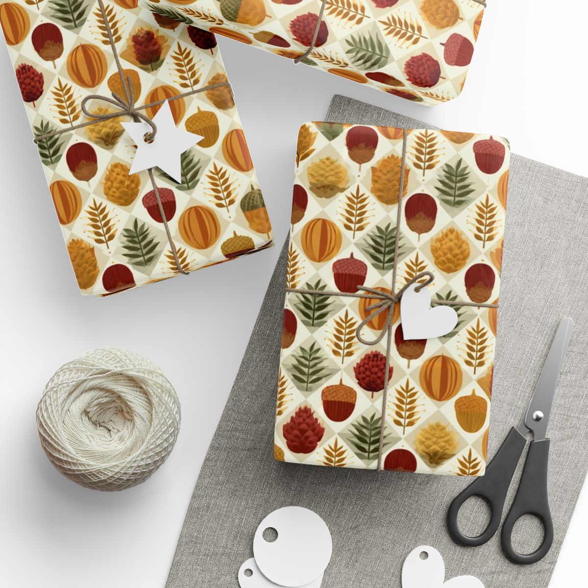 Mid-Century Modern Harvest Wrapping Paper