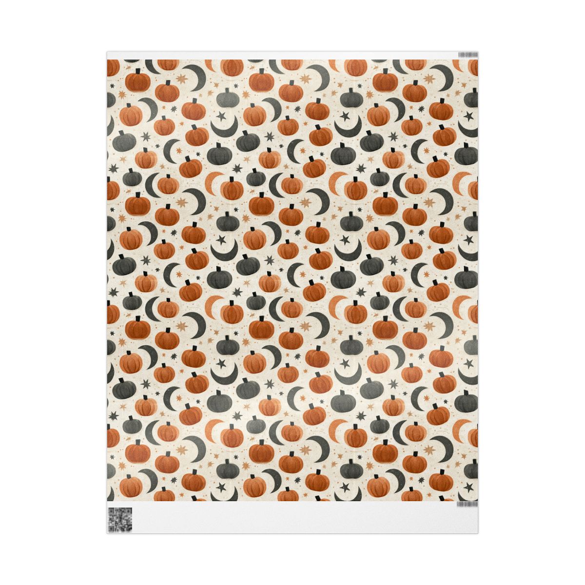 Midnight Patch Halloween Wrapping Paper No. 3