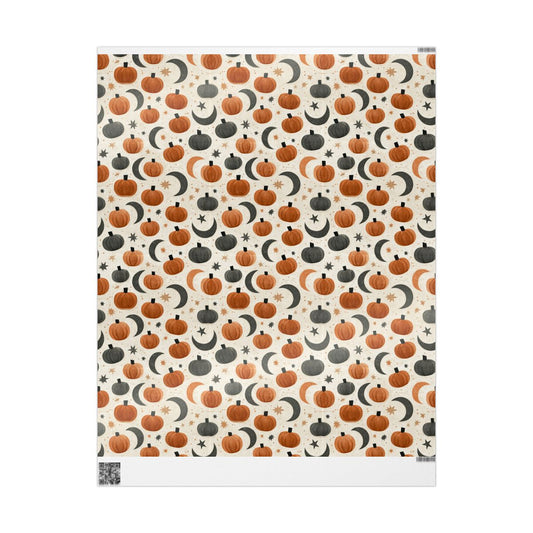 Midnight Patch Halloween Wrapping Paper No. 3