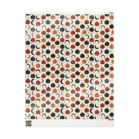 Midnight Patch Halloween Wrapping Paper No. 4