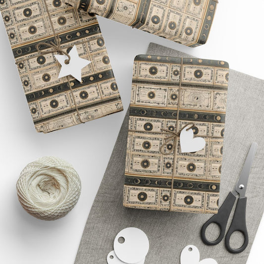 Natural History Specimen Label Wrapping Paper