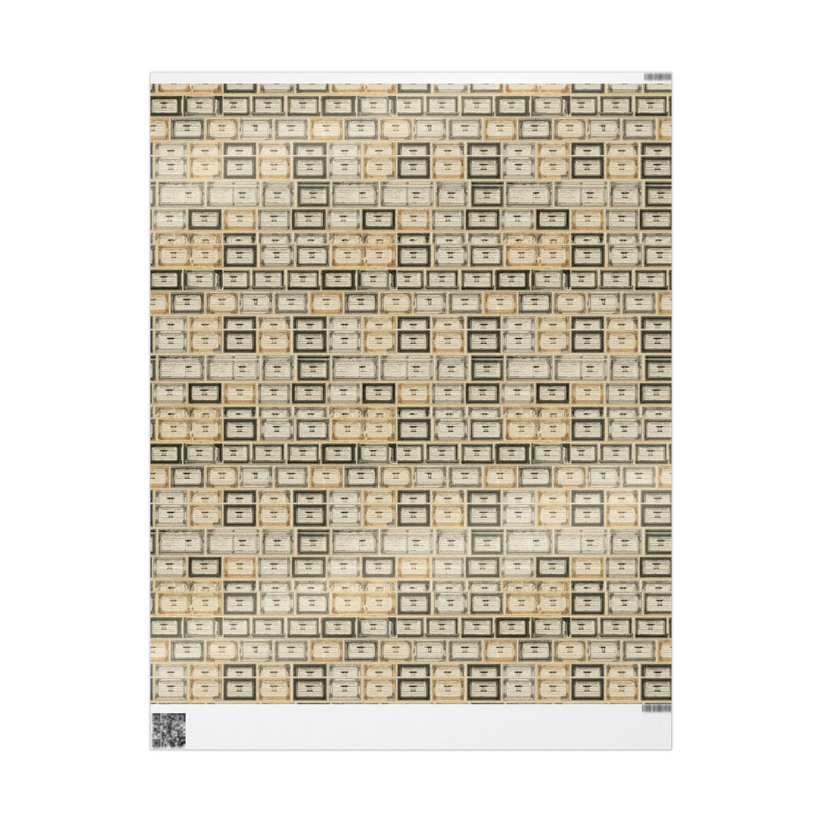Natural History Wrapping Paper | Specimen Label & Naturalist Archive Pattern | All-Season Gift Wrap