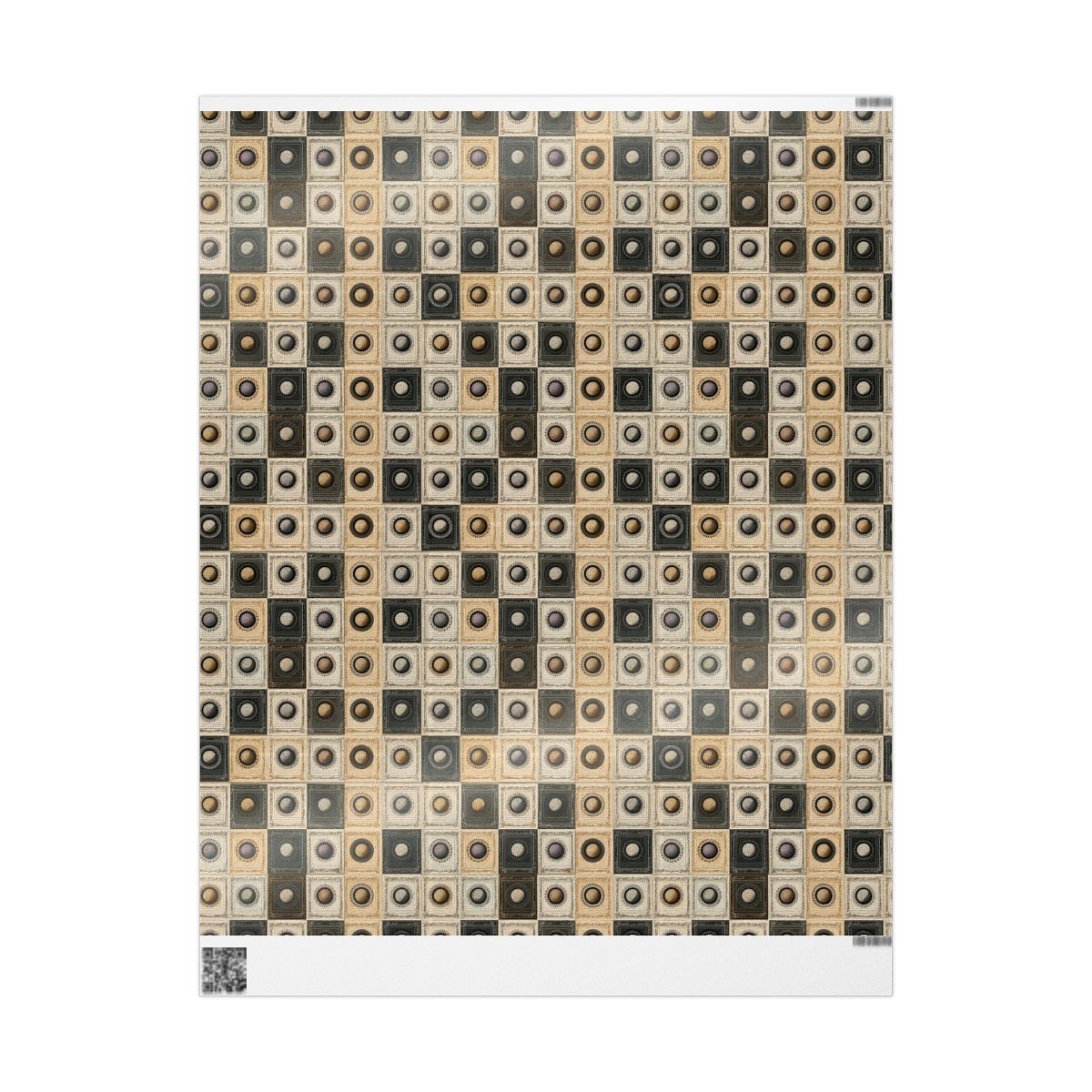 Natural History Wrapping Paper | Specimen Label & Naturalist Archive Pattern | All-Season Gift Wrap