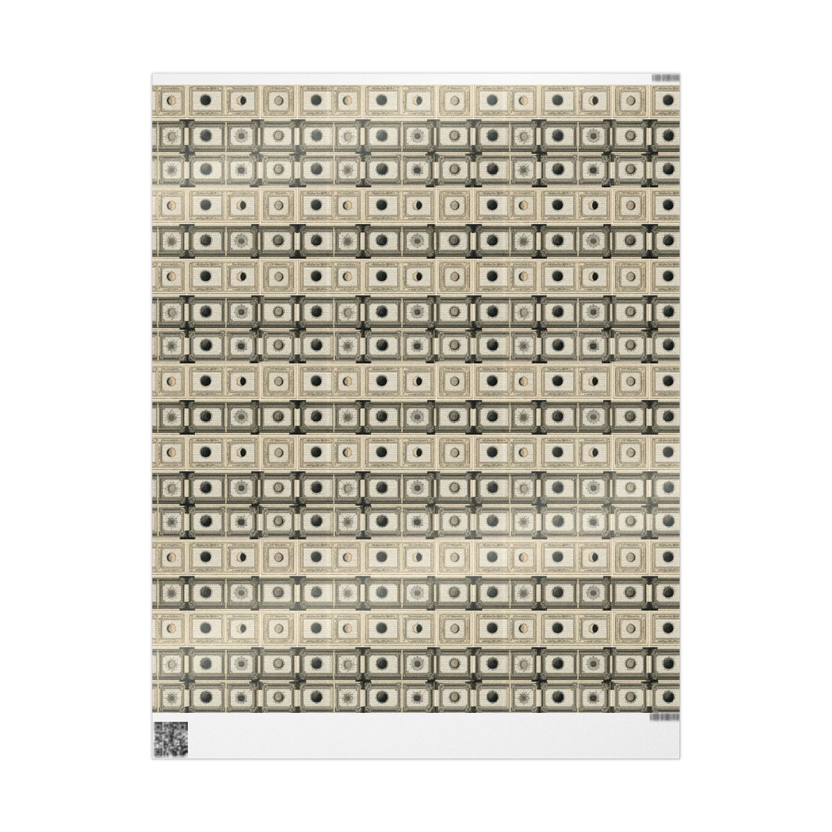 Natural History Wrapping Paper | Specimen Label & Naturalist Archive Pattern | All-Season Gift Wrap