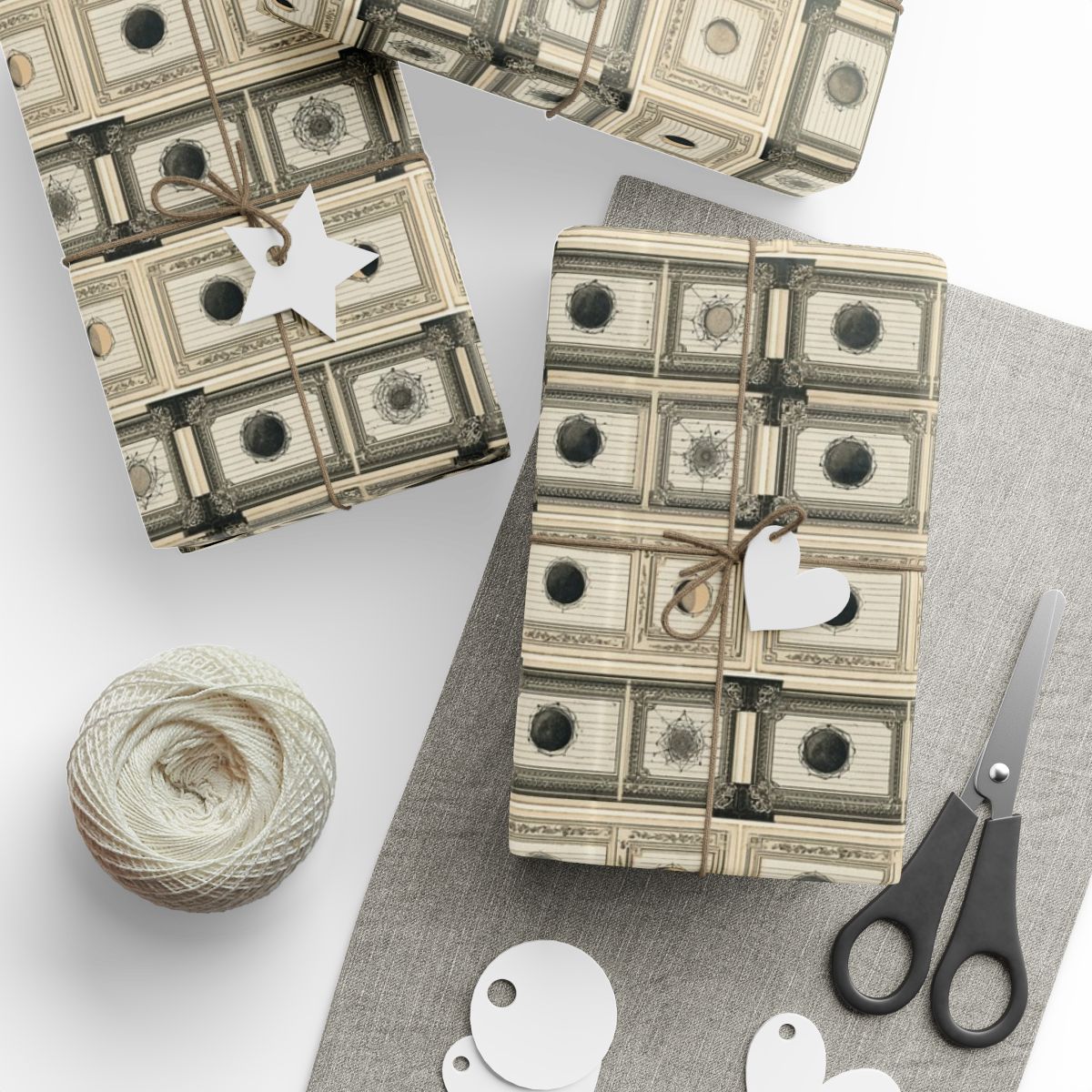 Natural History Wrapping Paper | Specimen Label & Naturalist Archive Pattern | All-Season Gift Wrap