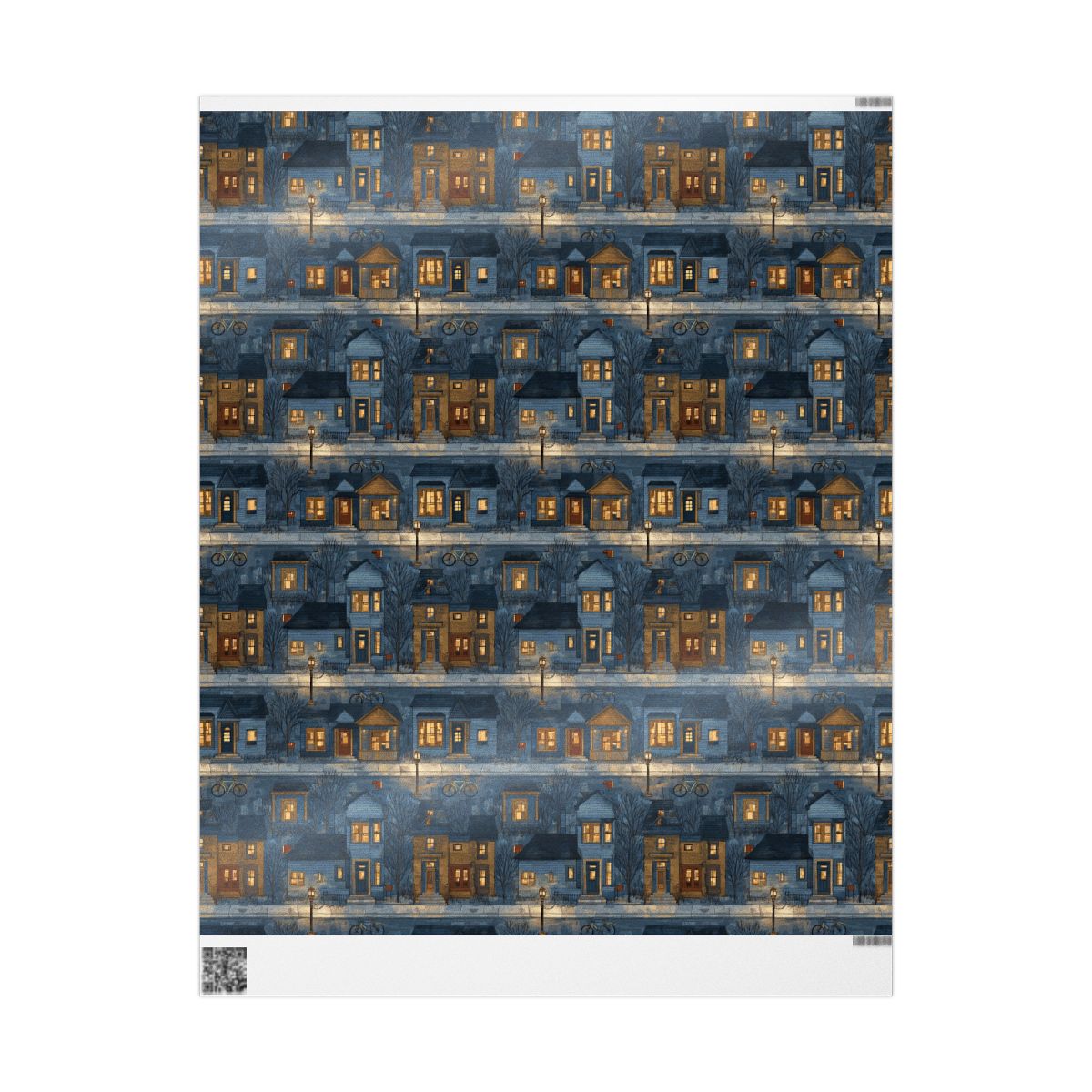Neighborhood Map Pattern Wrapping Paper — District No. 003