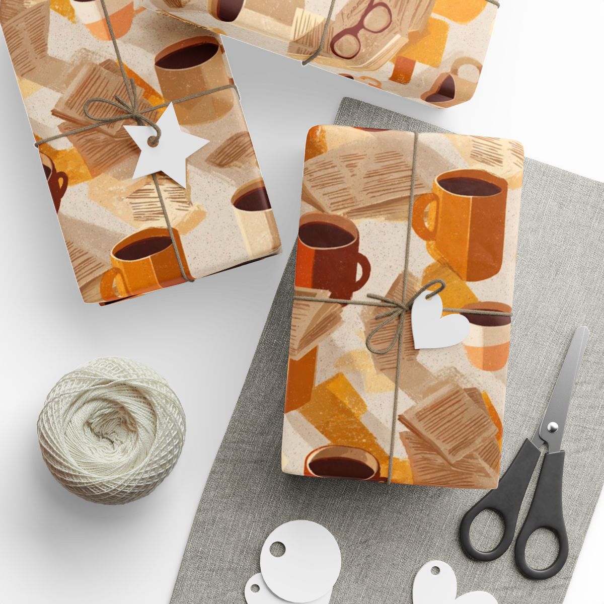 Newspaper Typography Pattern Wrapping Paper — Edition No. 004