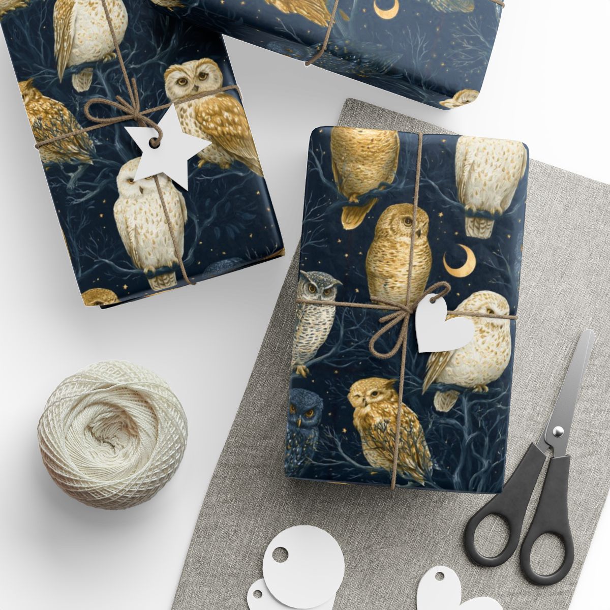 Owls in the Moonlight Wrapping Paper