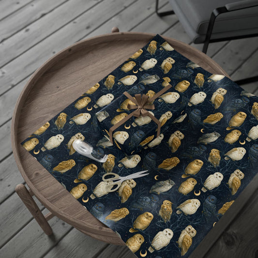 Owls in the Moonlight Wrapping Paper