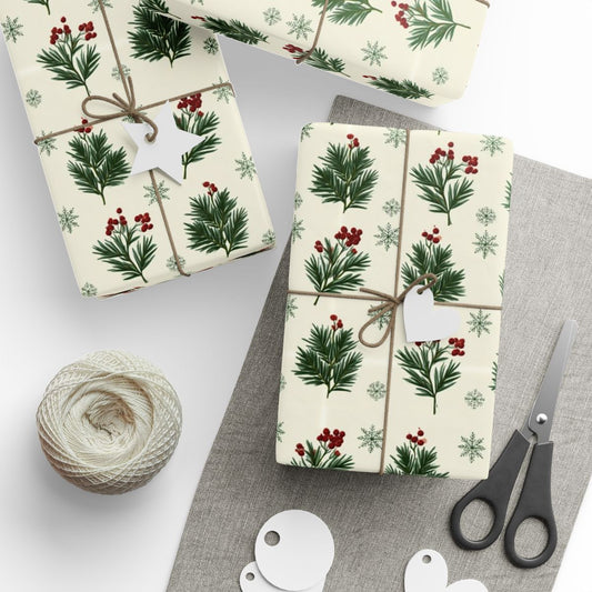 Pine & Berry Wrapping Paper