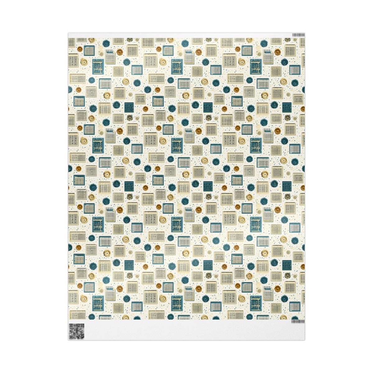 Planner Grid Wrapping Paper — Organizational System Pattern (Design 1)
