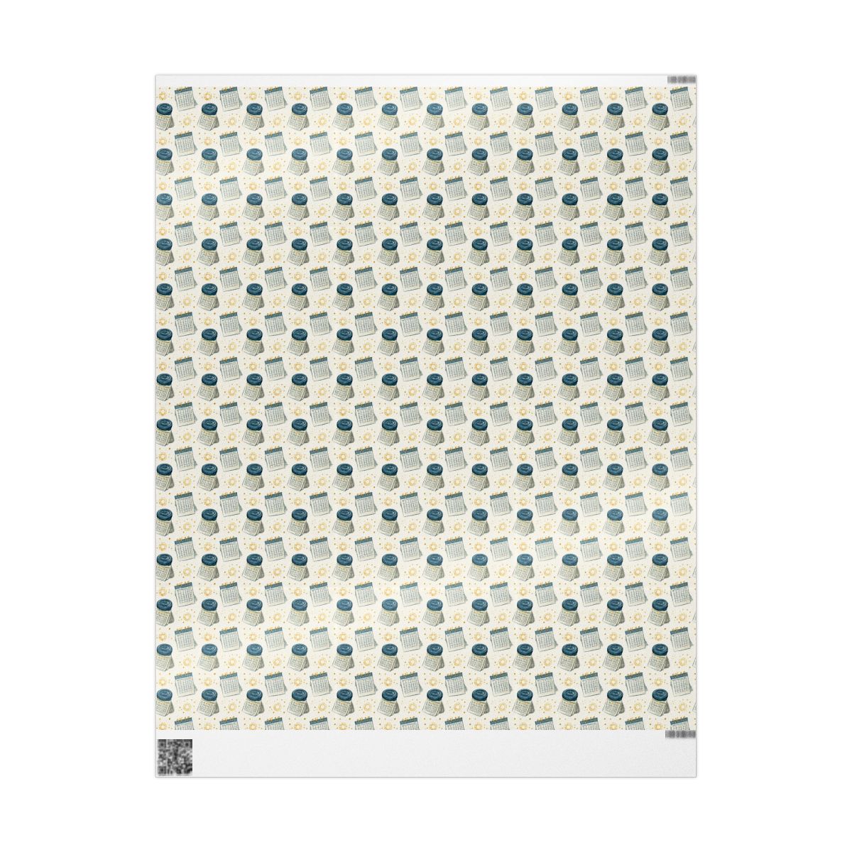 Planner Grid Wrapping Paper — Organizational System Pattern (Design 2)