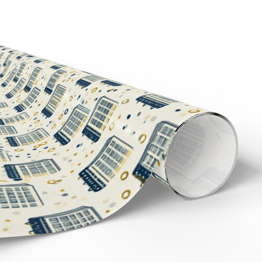 Planner Grid Wrapping Paper — Organizational System Pattern (Design 3)