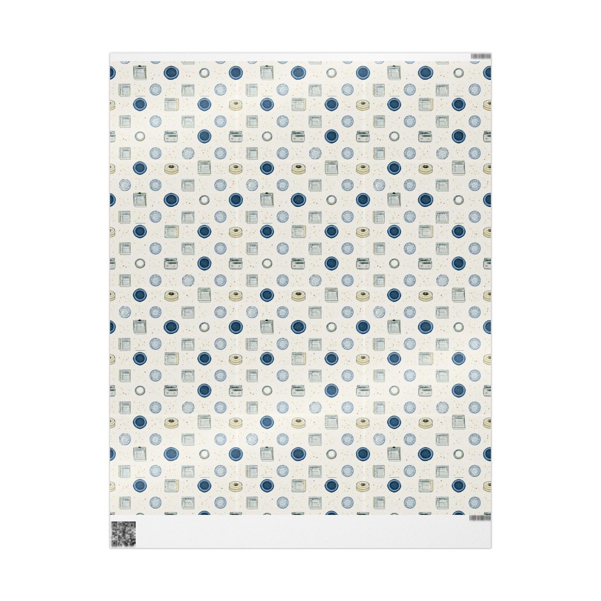 Planner Grid Wrapping Paper — Organizational System Pattern (Design 4)