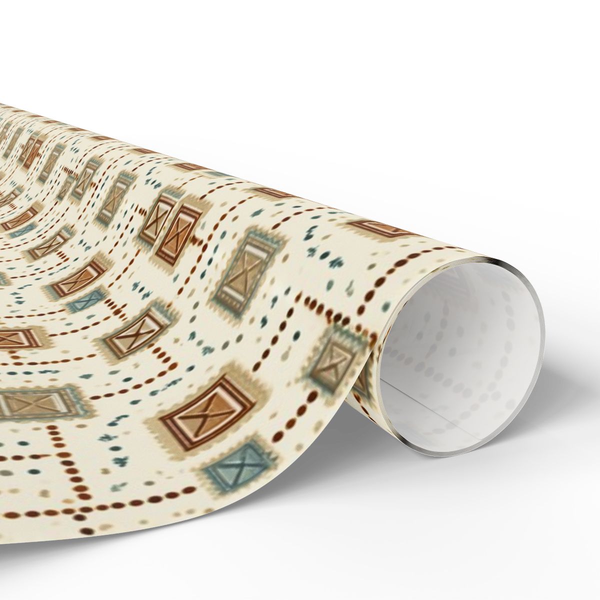 Postal System Wrapping Paper | Vintage Envelope & Postmark Pattern | All-Season Gift Wrap