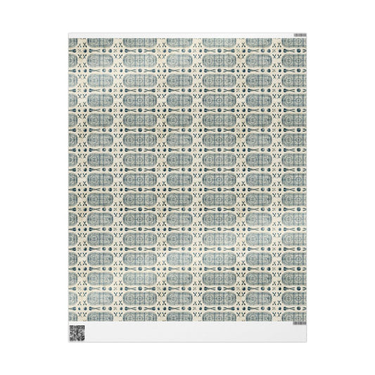 Rink Blueprint Hockey Wrapping Paper No. 2