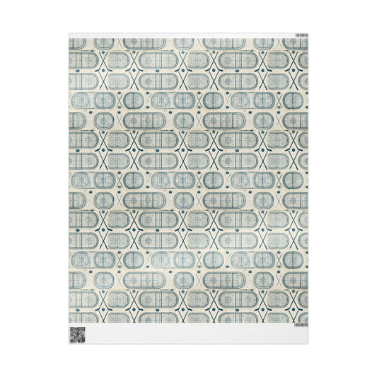 Rink Blueprint Hockey Wrapping Paper No. 3