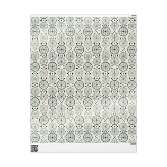 Rink Blueprint Hockey Wrapping Paper No. 4