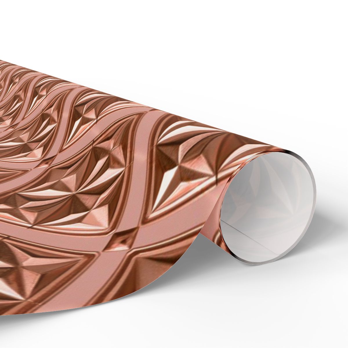 Rose Gold Diamond Tile Wrapping Paper