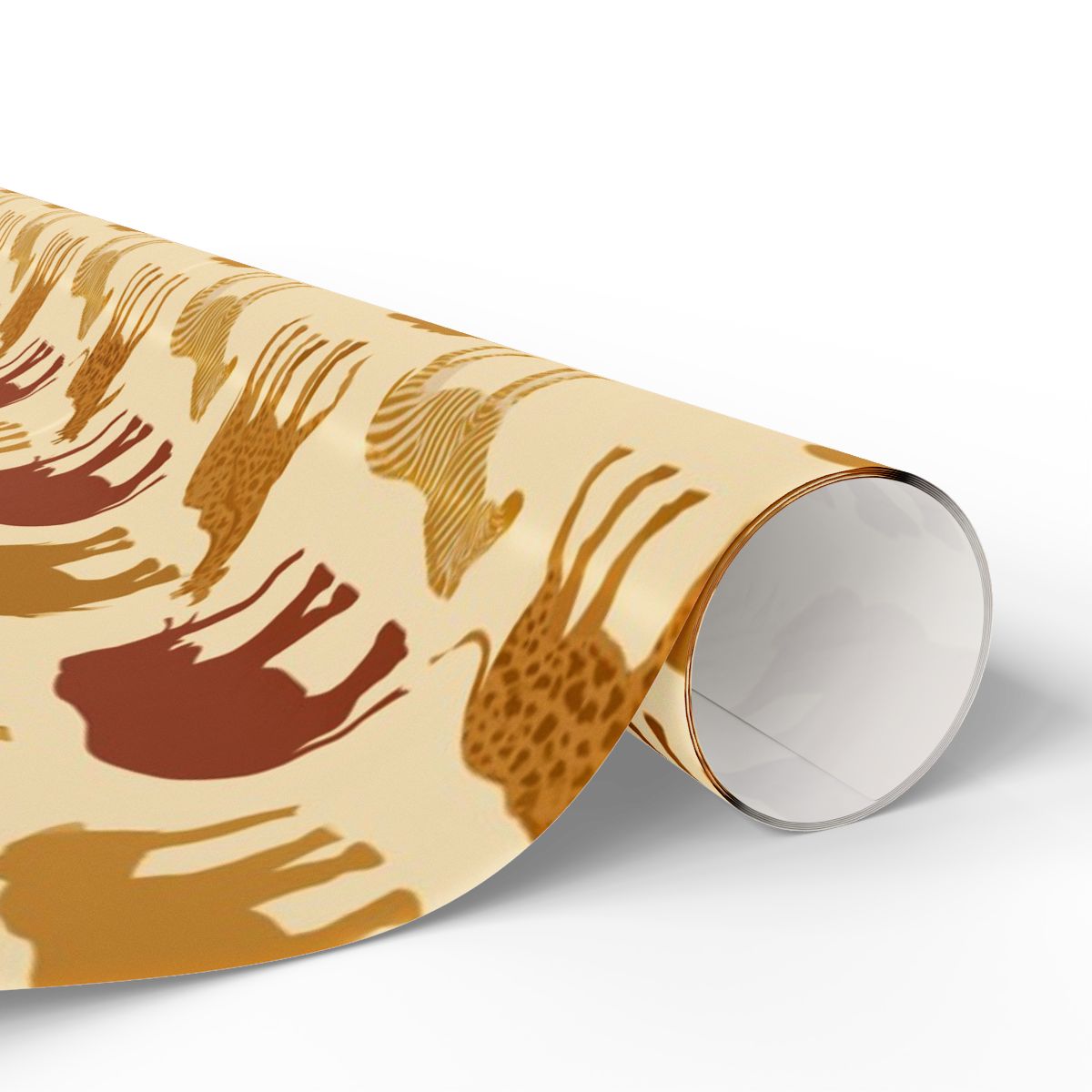 Safari Animal Silhouette Wrapping Paper