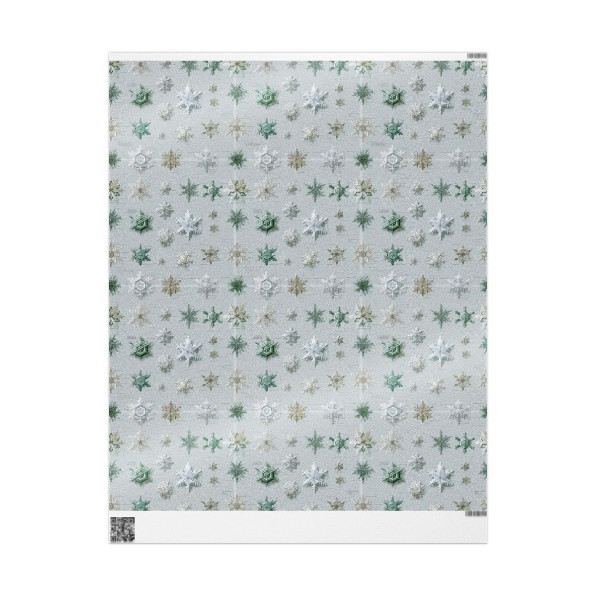 Scientific Snowflake Taxonomy Wrapping Paper