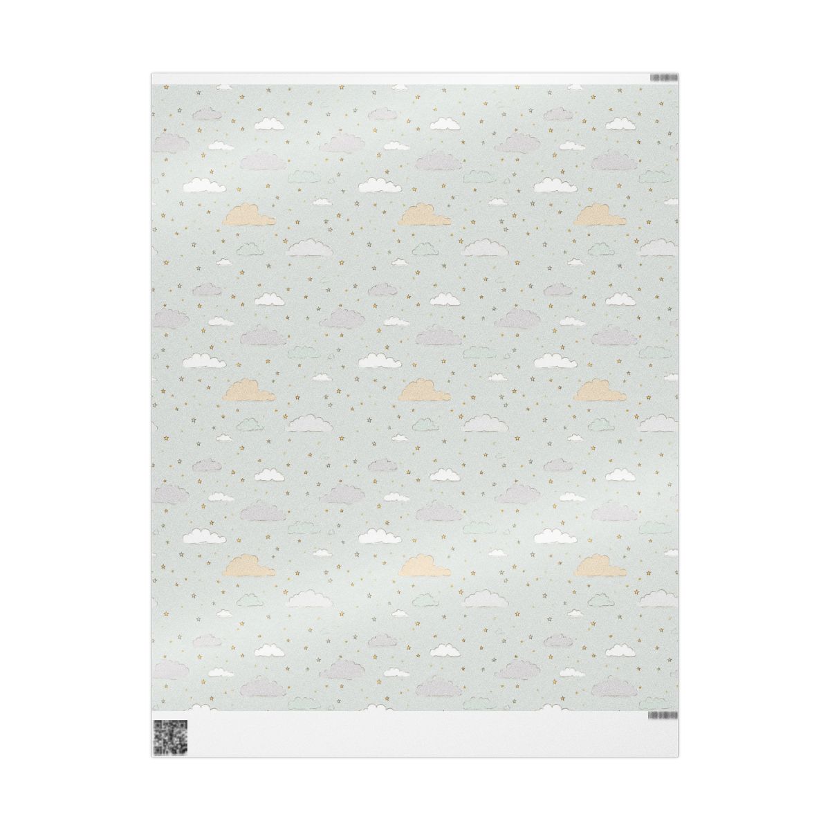 Sky & Cloud Pattern Wrapping Paper — Horizon No. 002