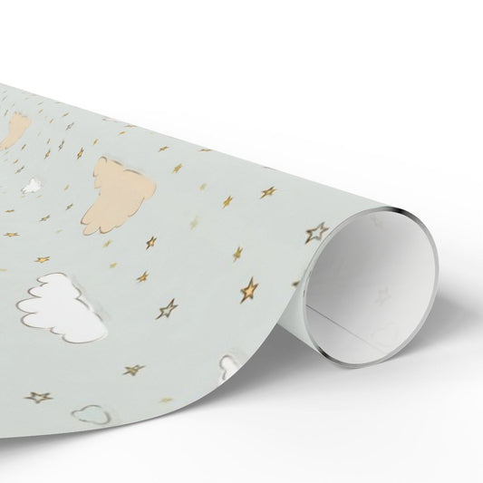 Sky & Cloud Pattern Wrapping Paper — Horizon No. 002