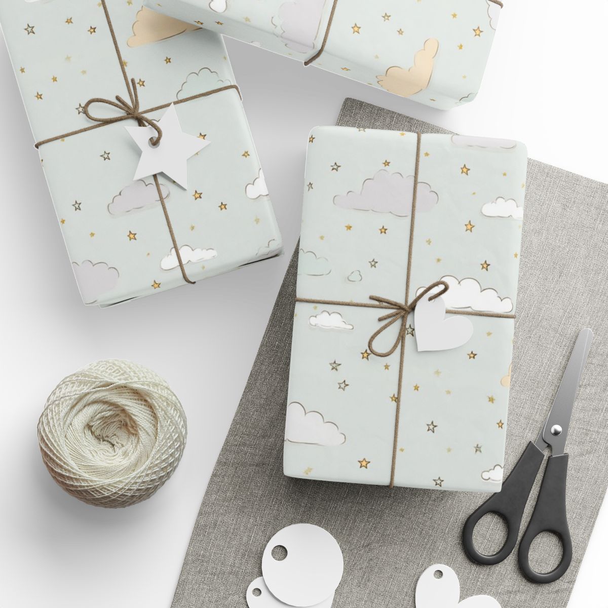 Sky & Cloud Pattern Wrapping Paper — Horizon No. 002