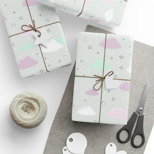 Sky & Cloud Pattern Wrapping Paper — Horizon No. 003