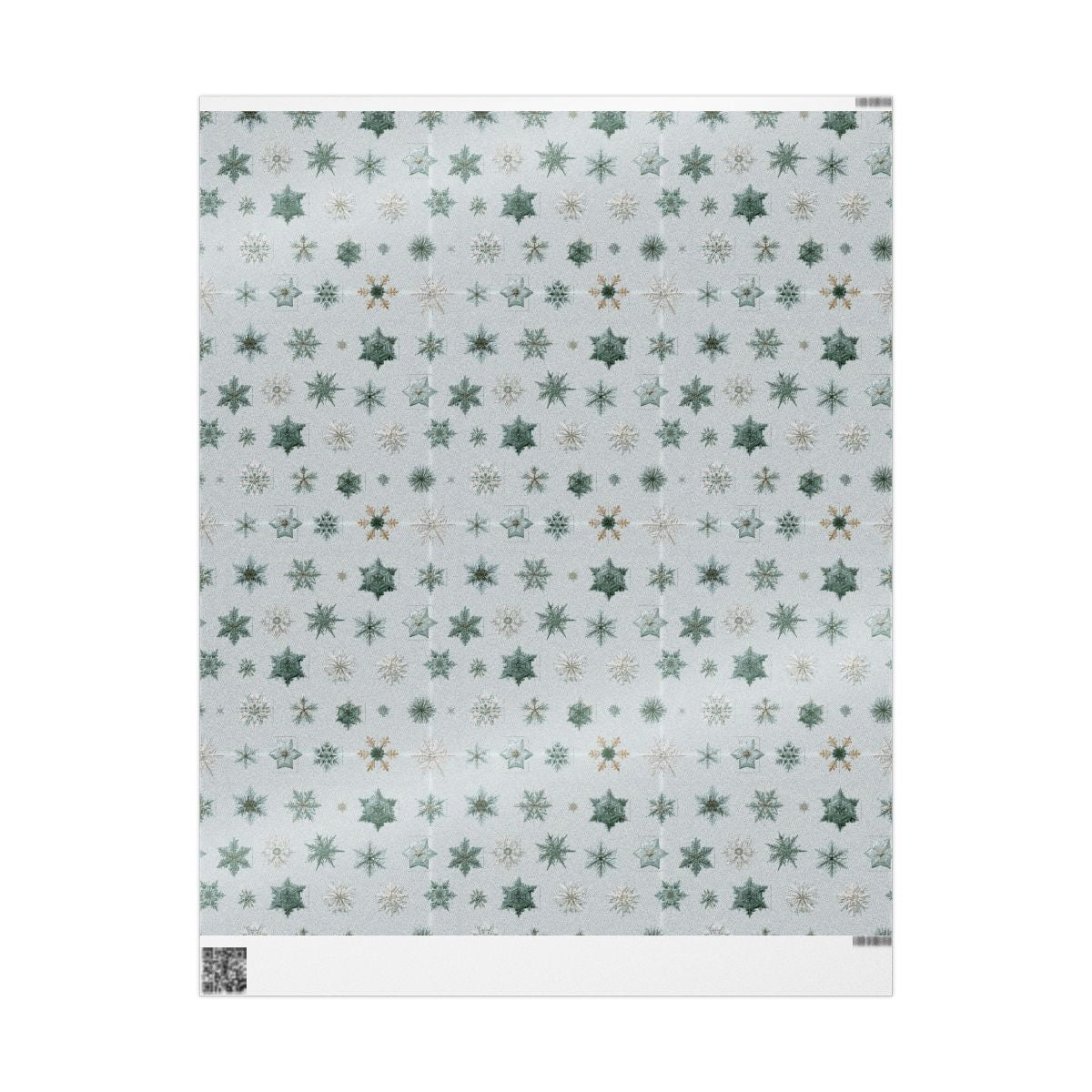 Snowflake Taxonomy Wrapping Paper | Scientific Snowflake Pattern | Winter Gift Wrap