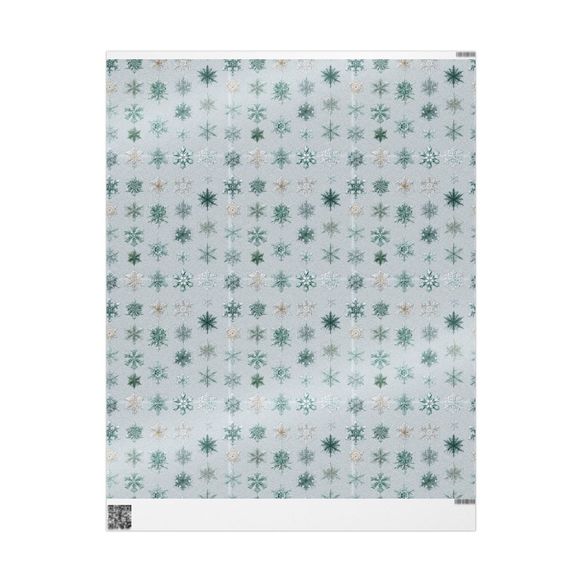 Snowflake Taxonomy Wrapping Paper | Scientific Snowflake Pattern | Winter Gift Wrap
