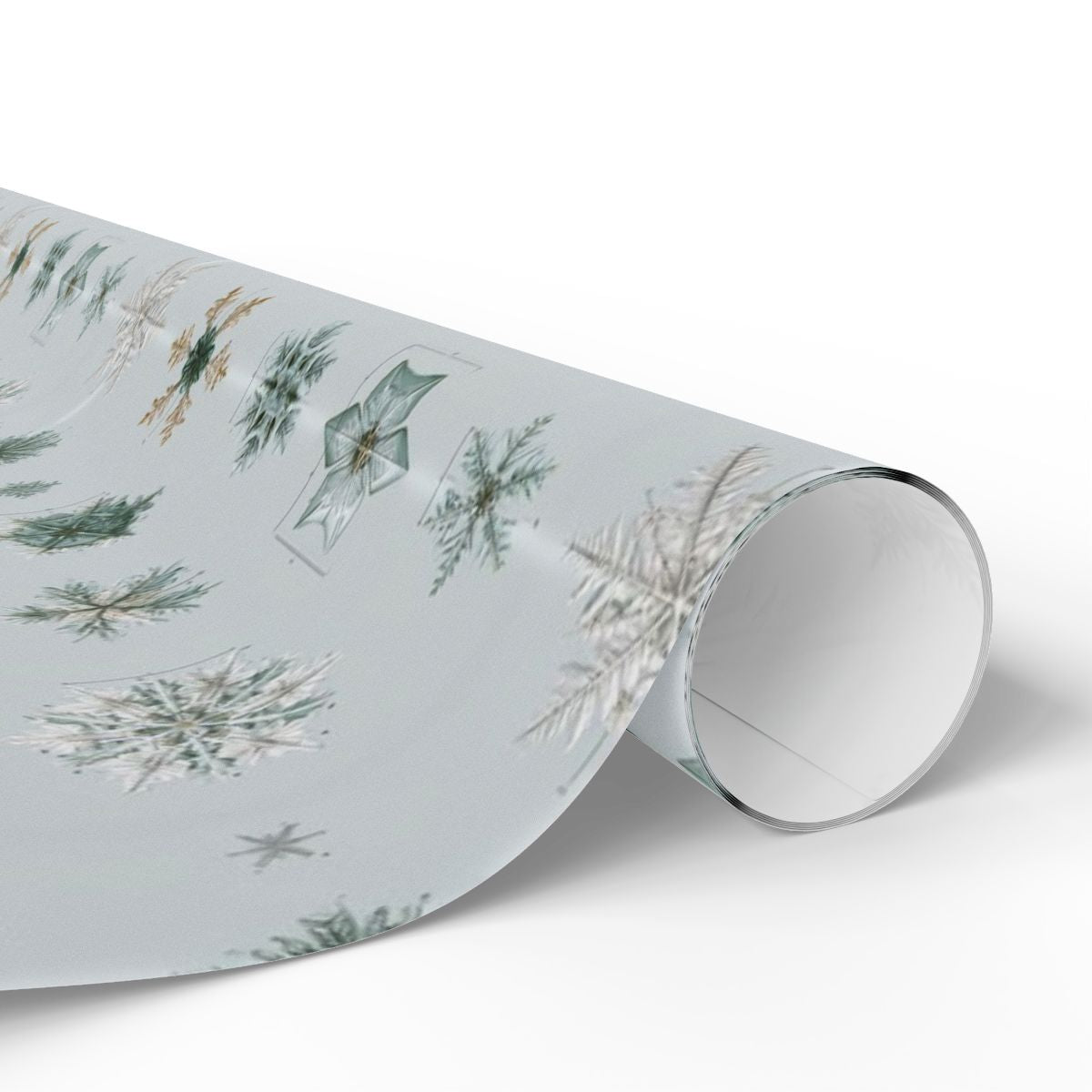 Snowflake Taxonomy Wrapping Paper | Scientific Snowflake Pattern | Winter Gift Wrap