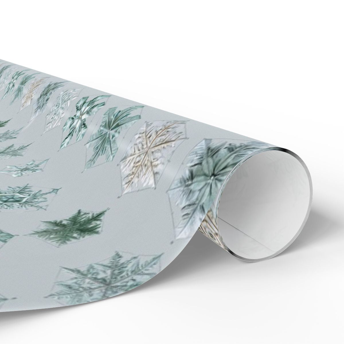 Snowflake Taxonomy Wrapping Paper | Scientific Snowflake Pattern | Winter Gift Wrap