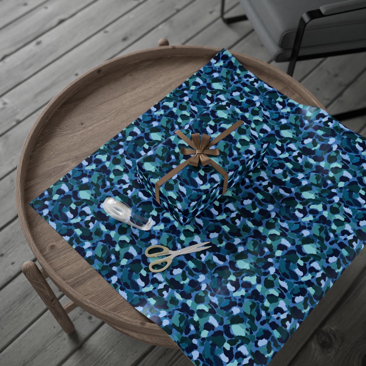 Stylized Camo Blotch Wrapping Paper